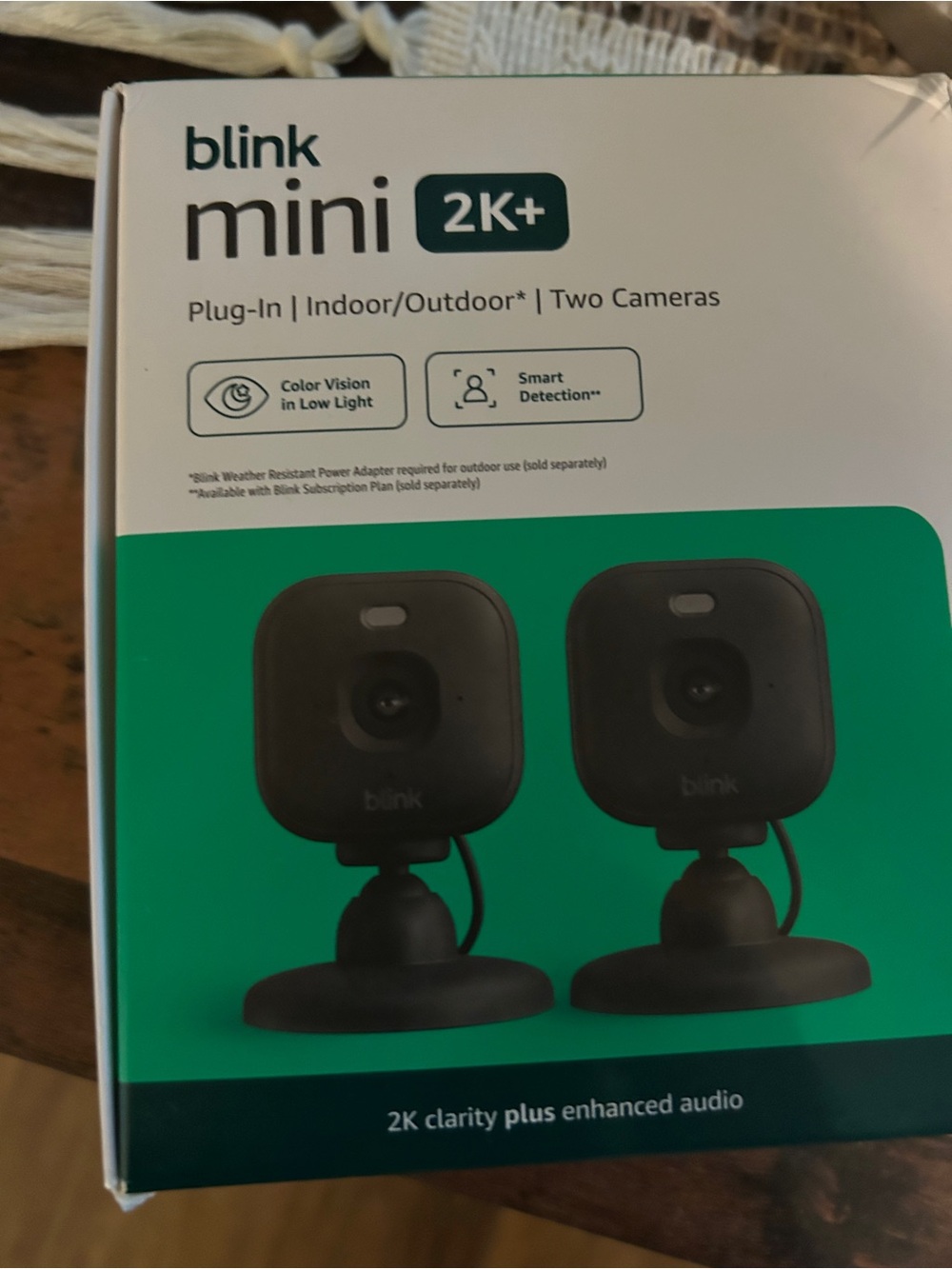 Blink Mini 2K+ Indoor/Outdoor Security Camera - Black (2-Pack)